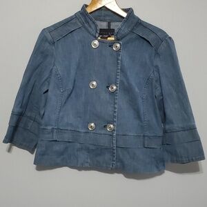 Attention jacket womens size small sz s 98% cotton 2% spandex y2k